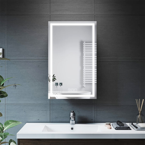 Mircus 24x36 Smart Bathroom Mirror Cabinet with LED Lights
