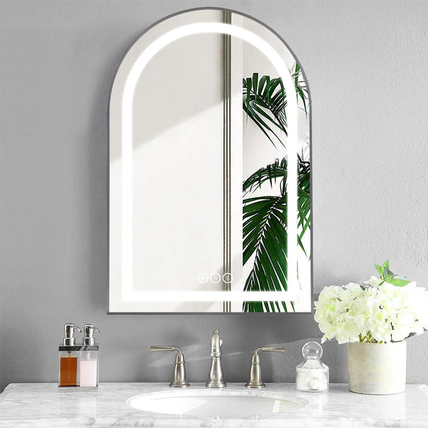 Mircus 39x26 Bathroom - Hall Room Arched Led Mirror| US|Anti-Fog| Dimmable|