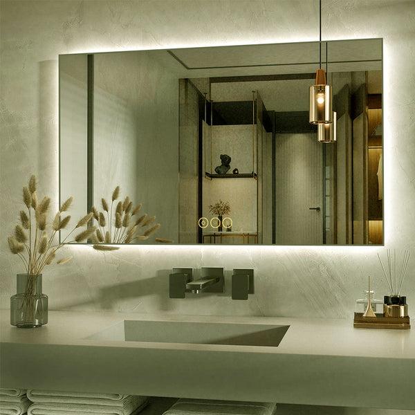 Mircus 60x36 Backlit LED Mirror Bathroom |US|Anti-Fog|Dimmable|Memory|