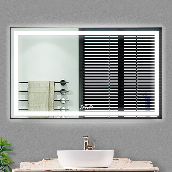 Mircus 60x36 Living Room LED Mirror | LED Mirror Bedroom | Anti- Fog |
