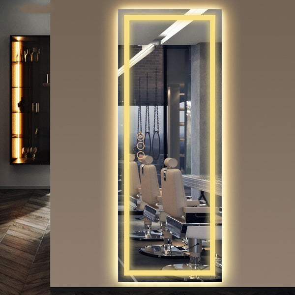 Mircus 84x32 LED Salon Mirror for US | Anti-Fog|Dimmable|Horizontal/Vertical|